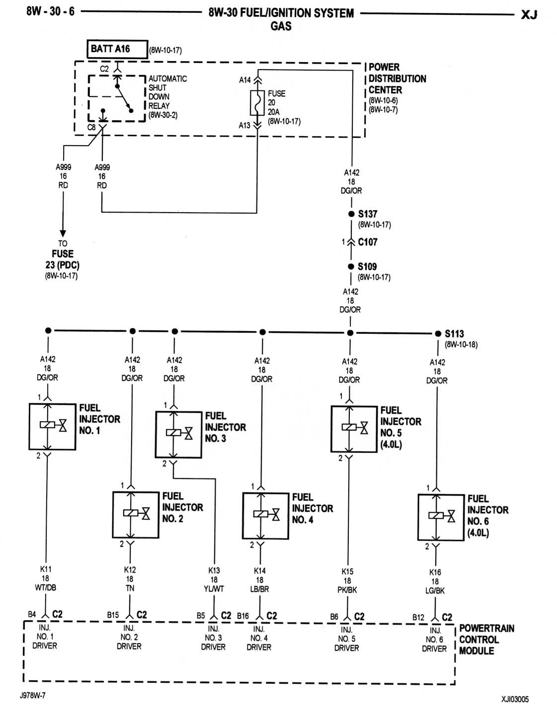 2001 Jeep Cherokee Sport 4 0l Pcm Wiring Diagram