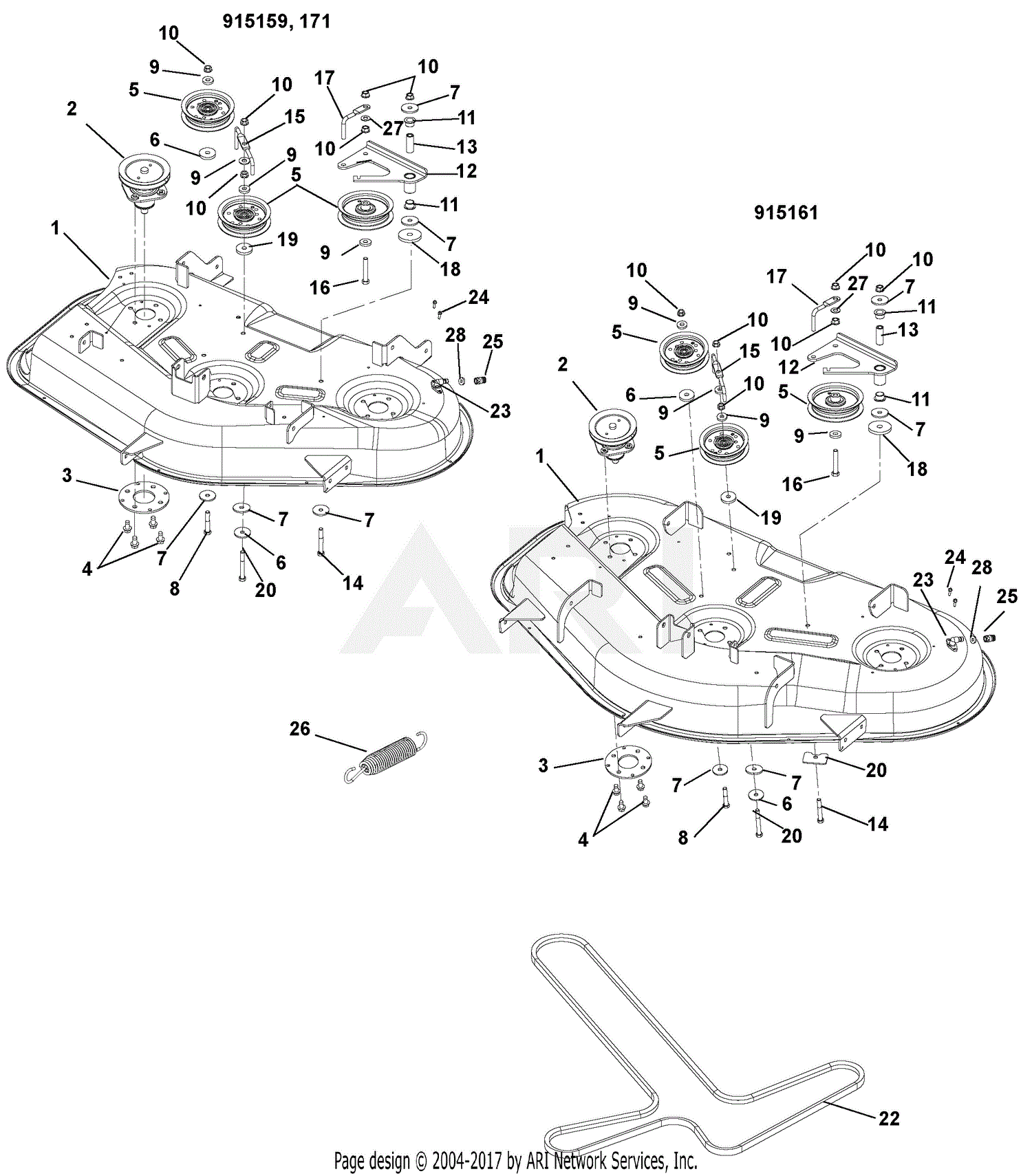 Ariens Zero Turn Belt Diagram 0619