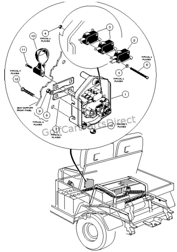 Club Car 36v Forward Reverse Switch Wiring Diagram