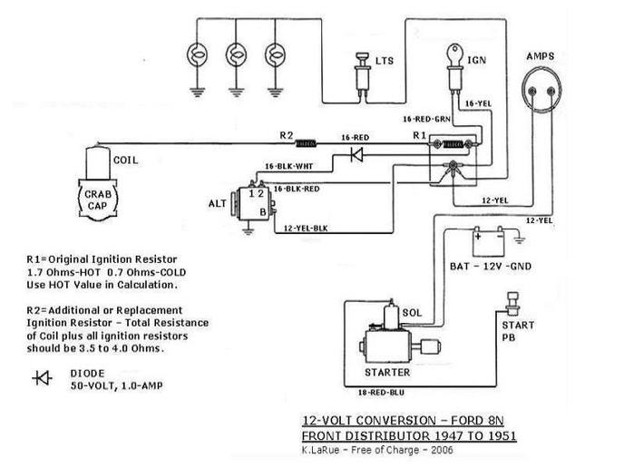 Ford 8n Wiring Diagram 12 Volt
