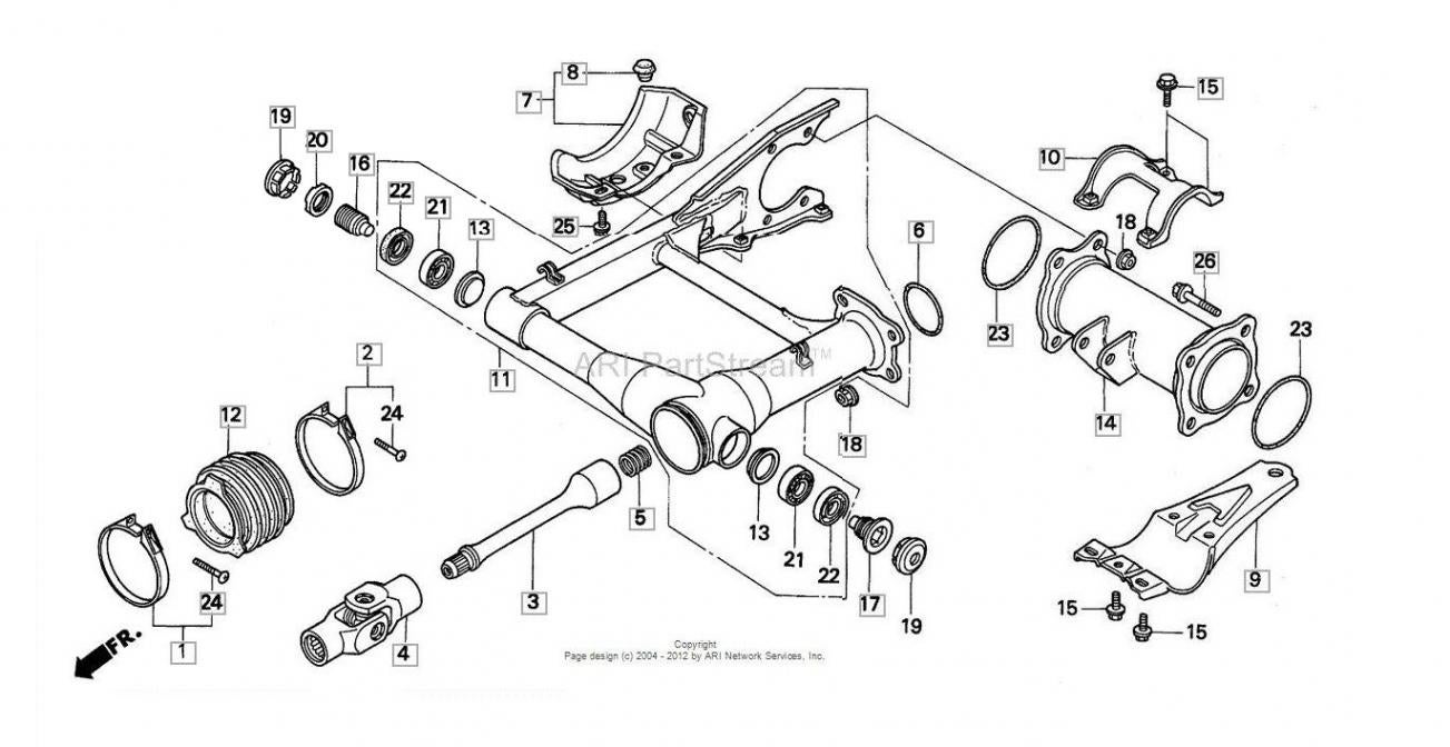 Honda 300 Fourtrax Rear End Diagram