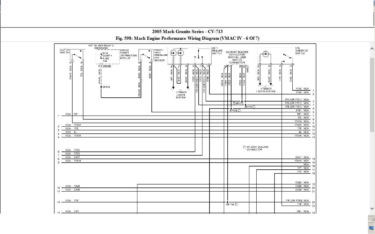 Mack Cv713 Wiring Diagram