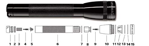 Maglite Switch Assembly Diagram