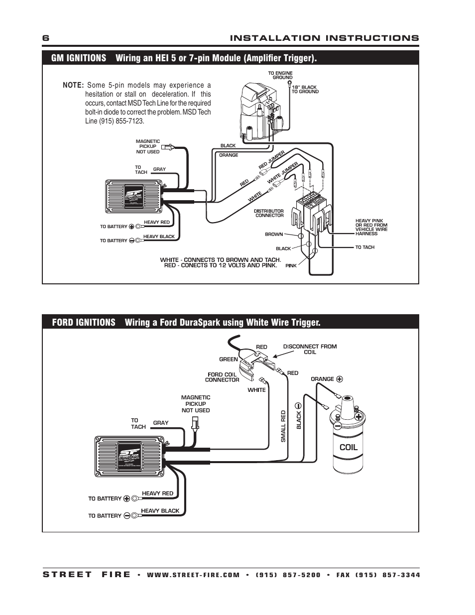 Msd Streetfire 5520 Wiring Diagram For Chevy With Magnetic