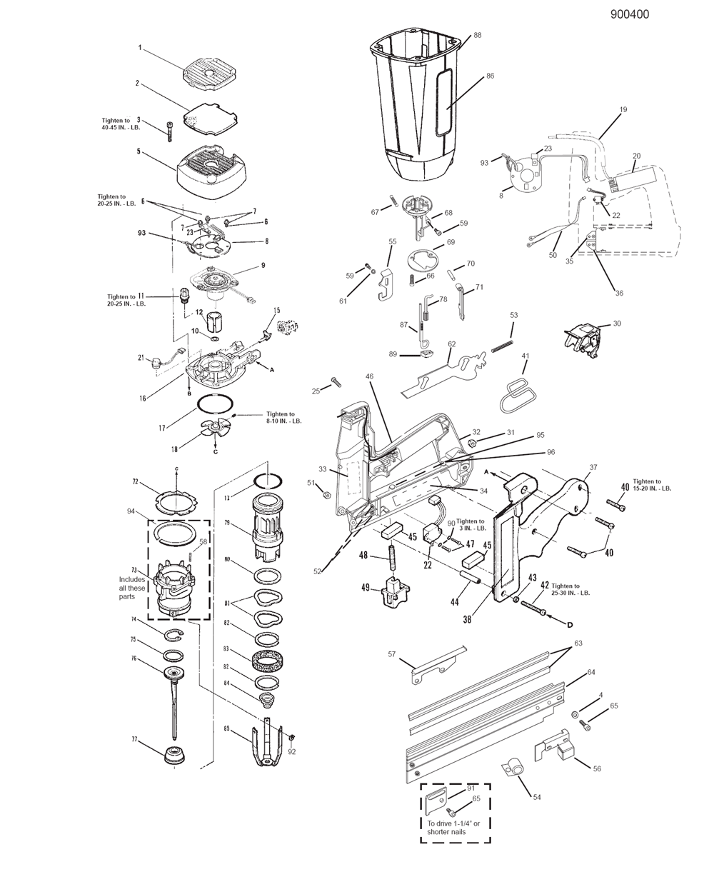 Paslode Framing Nailer Parts List