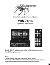Soundstream Vrn-74hb Wiring Diagram