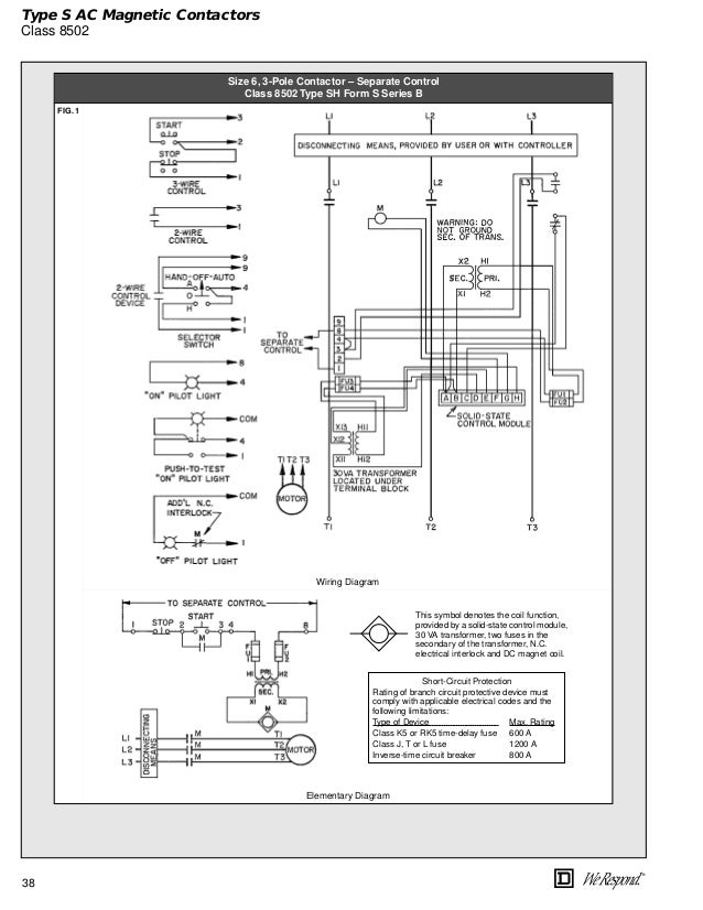 Square D Contactor Wiring Diagram from diagramweb.net