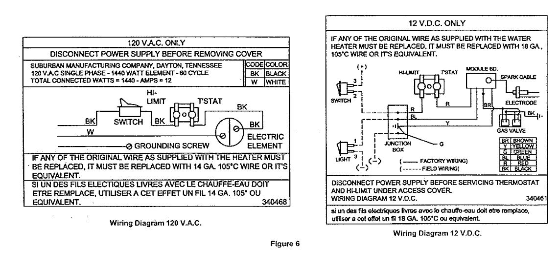 Suburban Rv Hot Water Heater Wiring Diagram from diagramweb.net