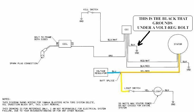 Yamaha Blaster Tors System Wiring Diagram