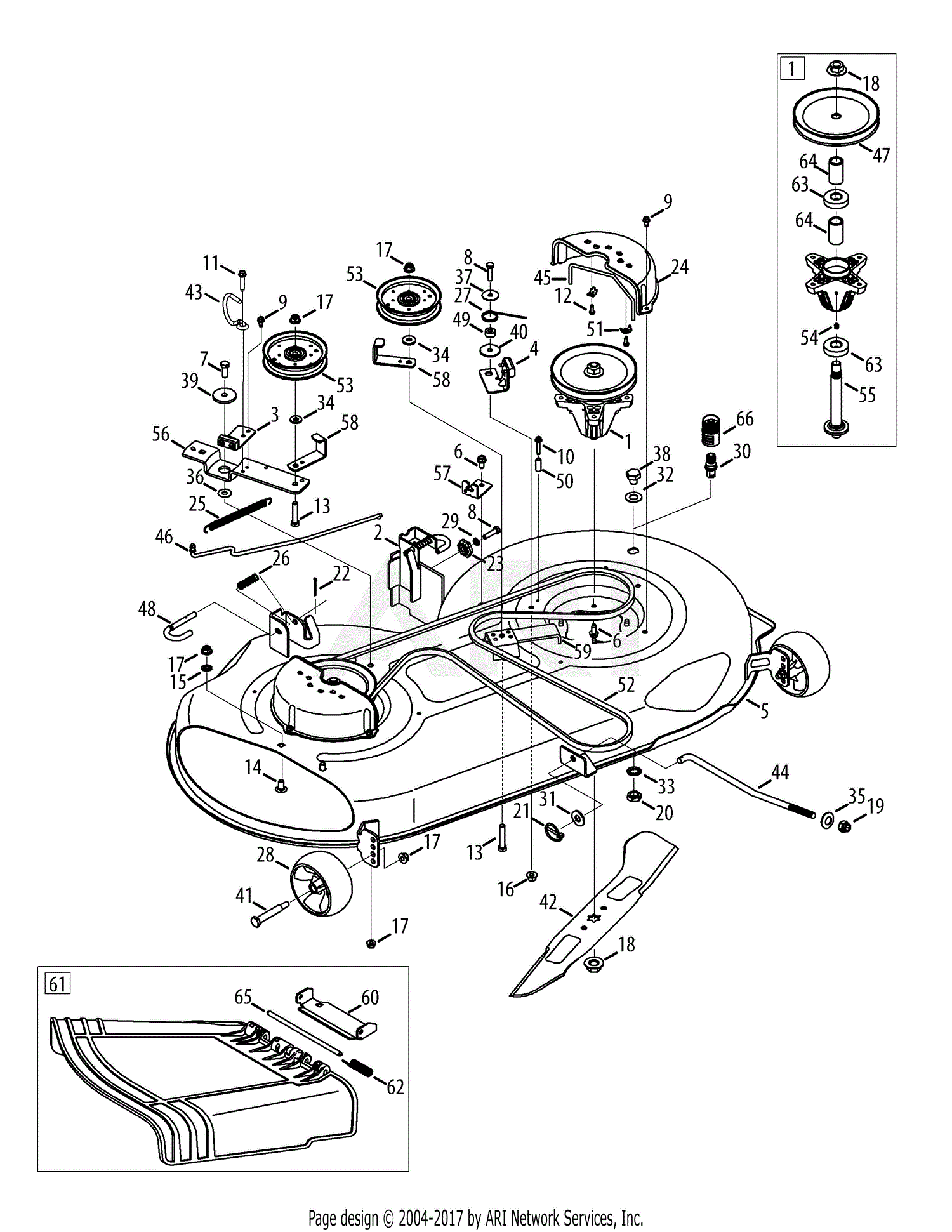 Yardman 42 riding mower belt diagram
