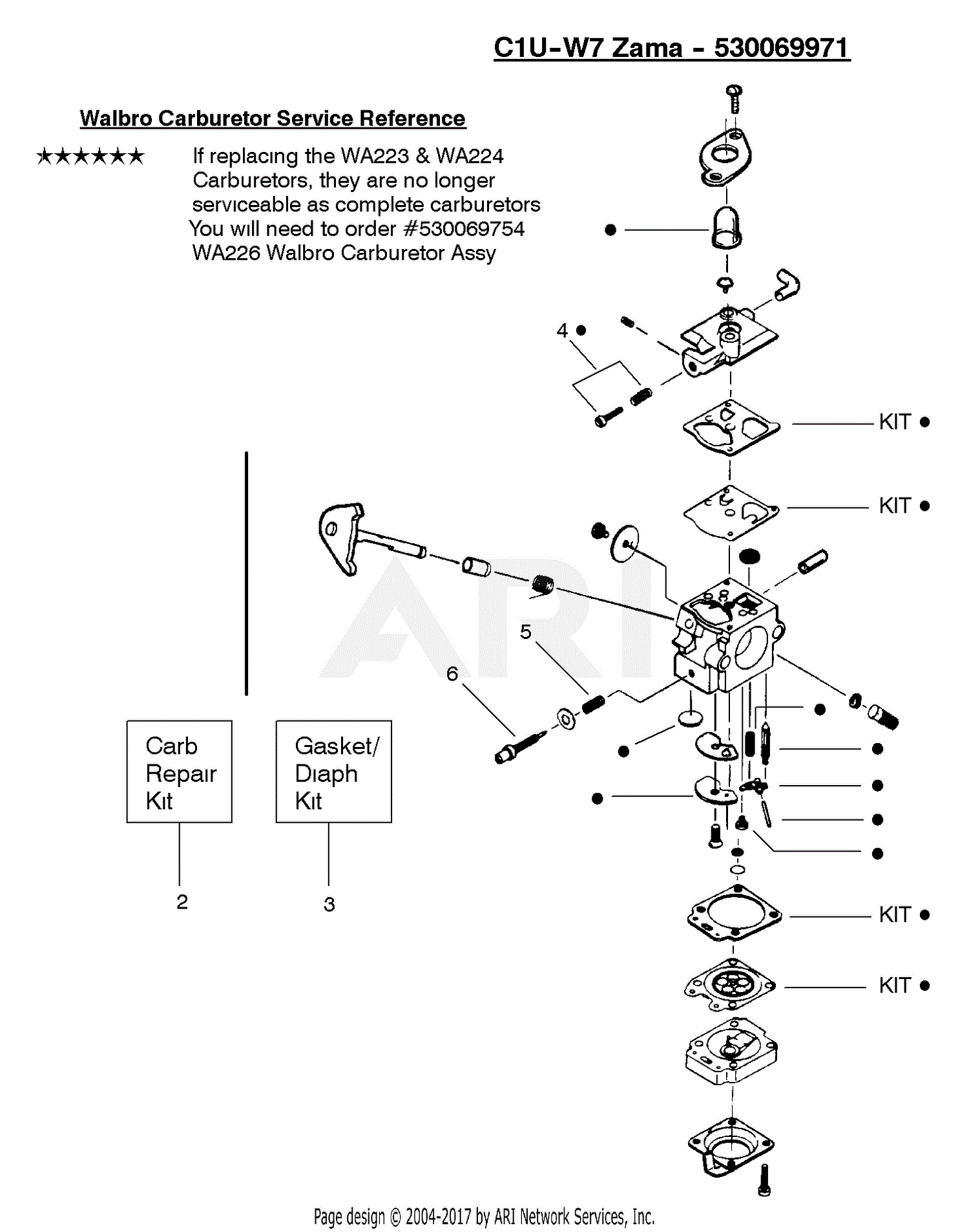 Zama Carburetor Parts Diagram